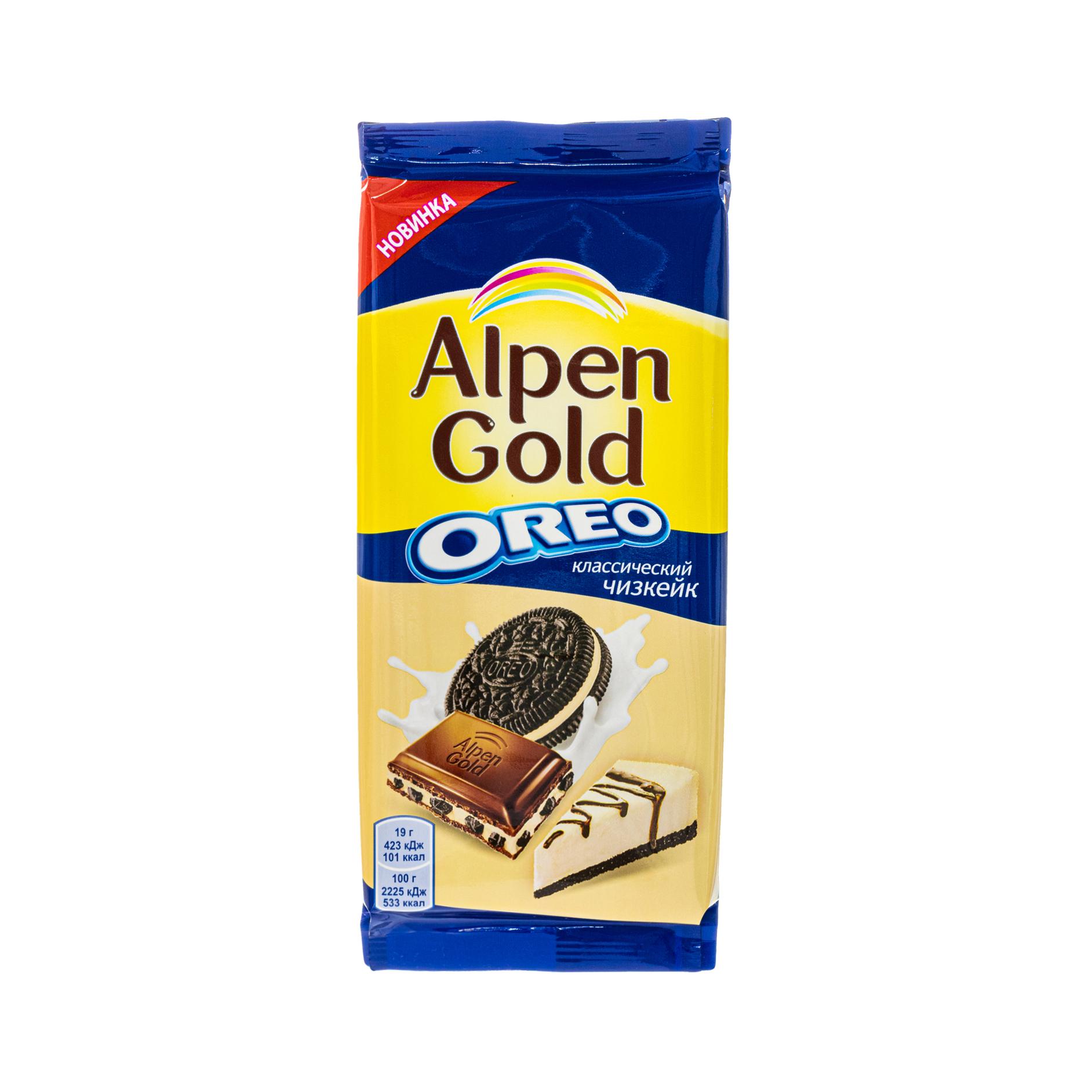 Шоколад Alpen Gold Oreo молочный 95г