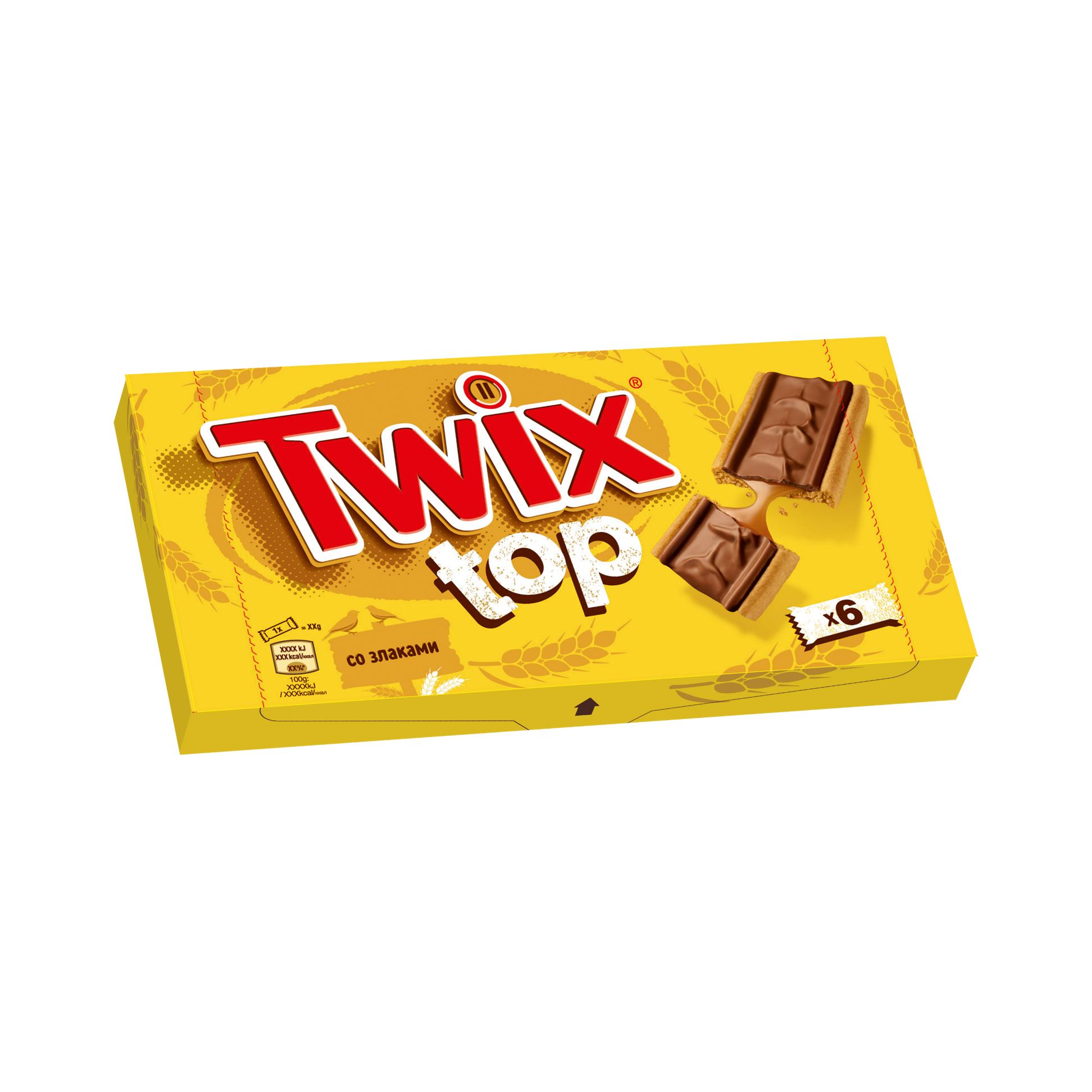 Купить оптом ПЕЧЕНЬЕ в молочном шоколаде Top мультипак 6*21 гр. Twix